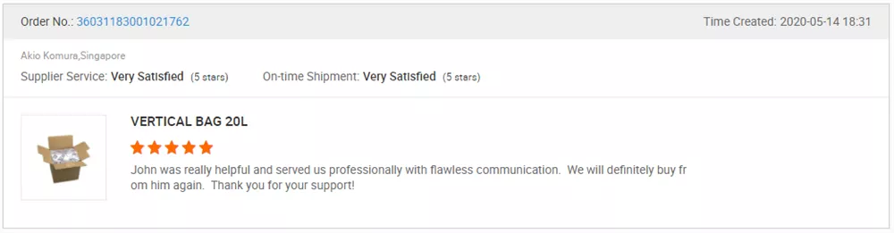 Customer prais