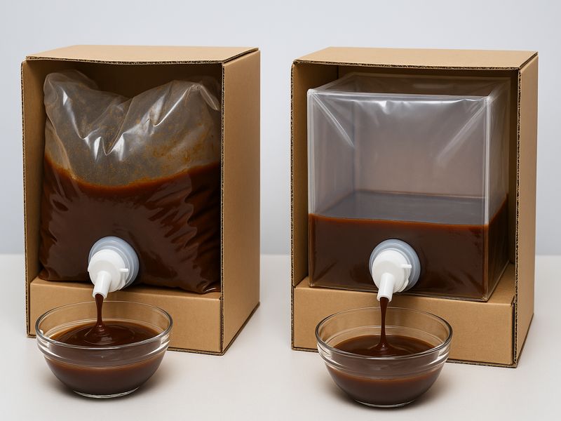 Cheertainer Bag Geometry Reduces Product Residue in Syrups and Sauces