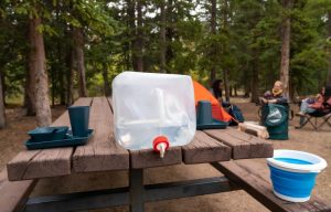 Dry a Collapsible Water Container