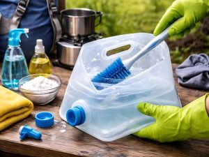How to Clean a Collapsible Water Container Utilize