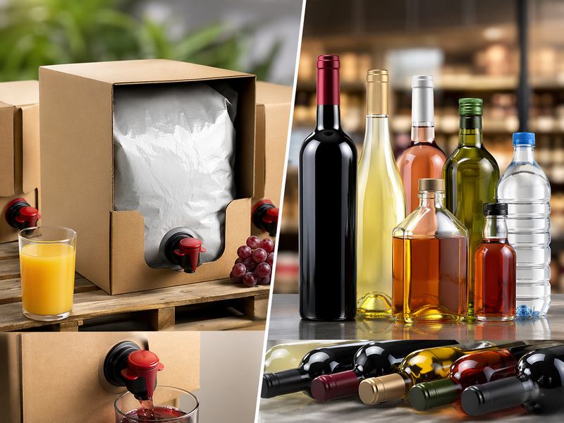 Traditional Bottles vs Bags in Boxes Packaging